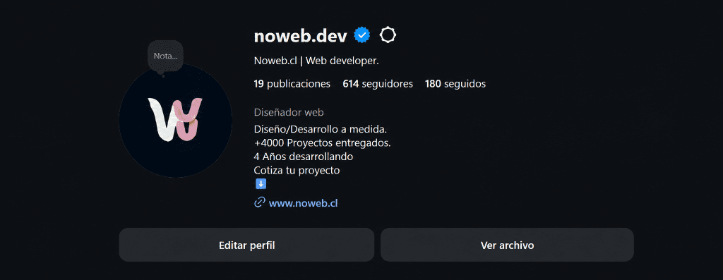 Instagram @noweb.dev - Noweb Labs Puerto Montt